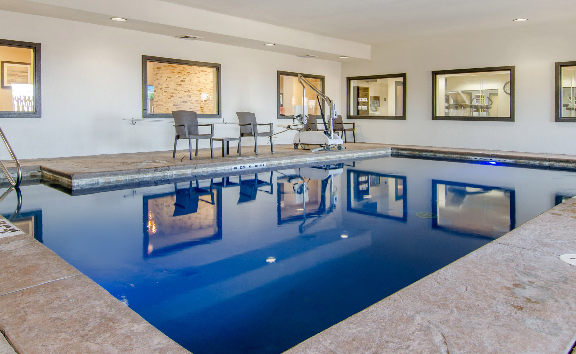 Indoor heated saltwater pool