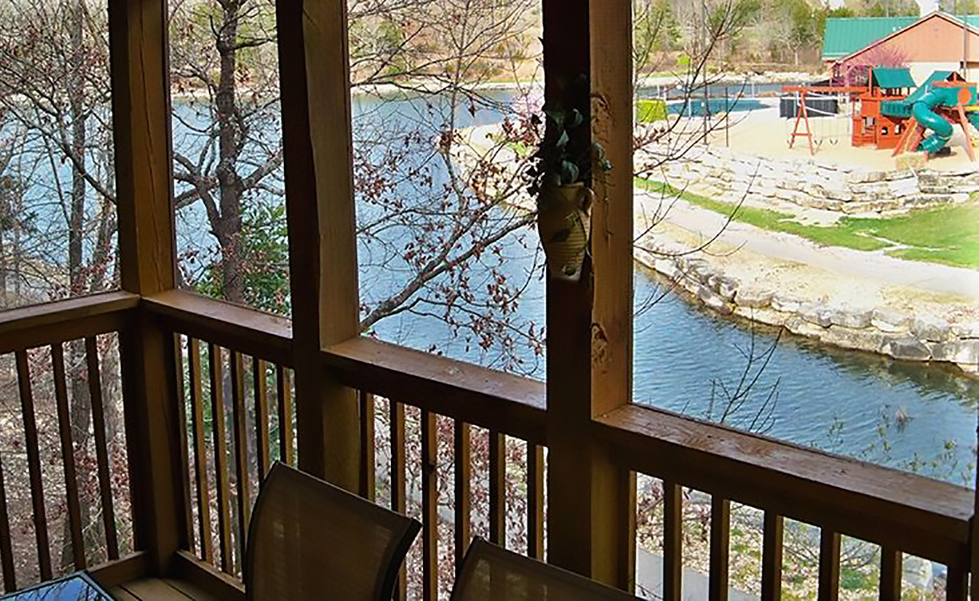 Lakeside Fun 1Br Lodge near Pool - Patio View
