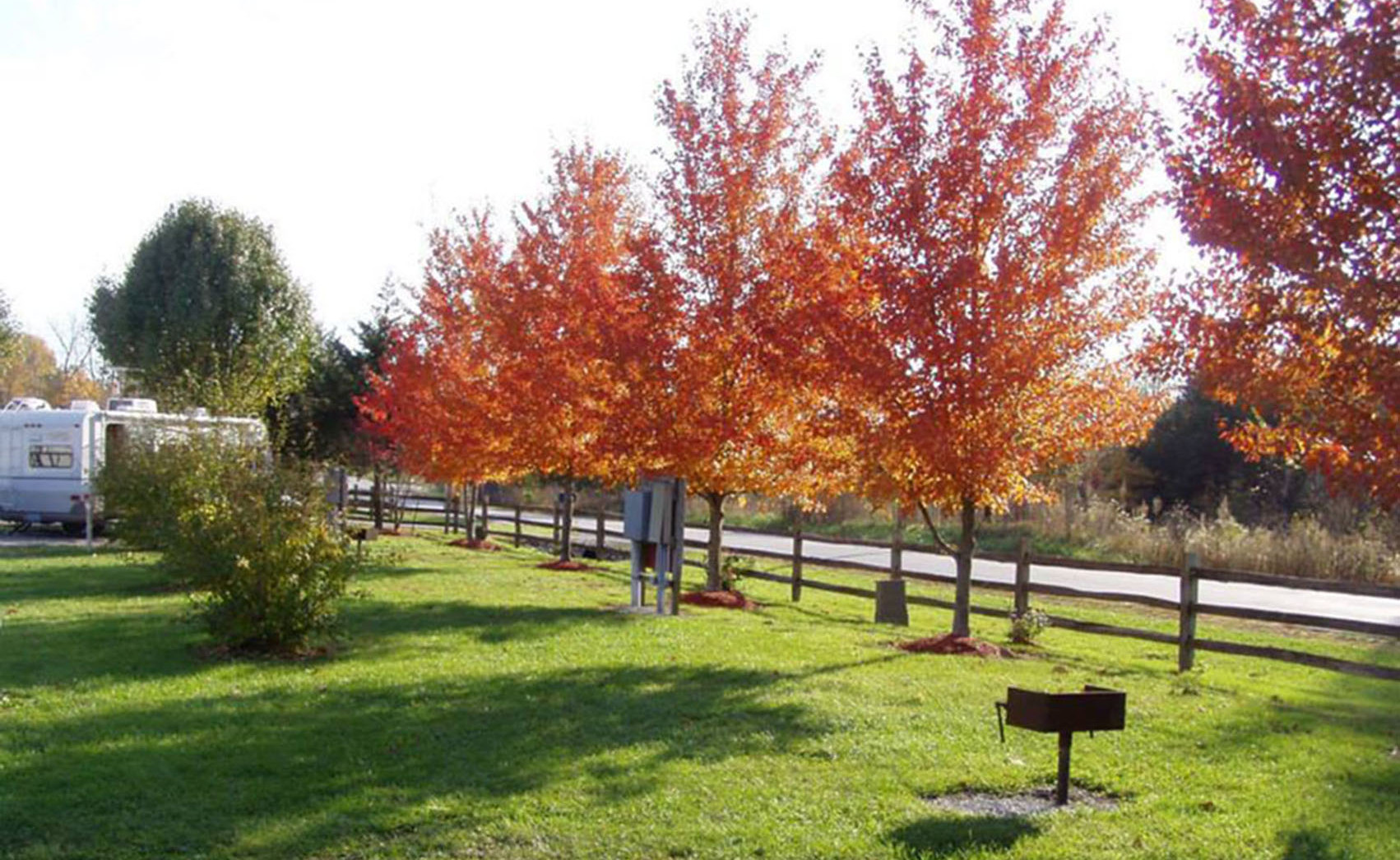 Cottonwoods RV Park Front Green Area