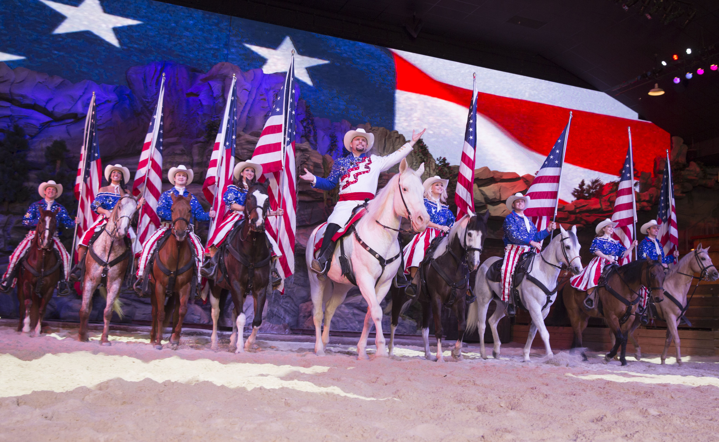 Patriotic Grand Finale at Dolly Parton's Stampede, Branson, MO