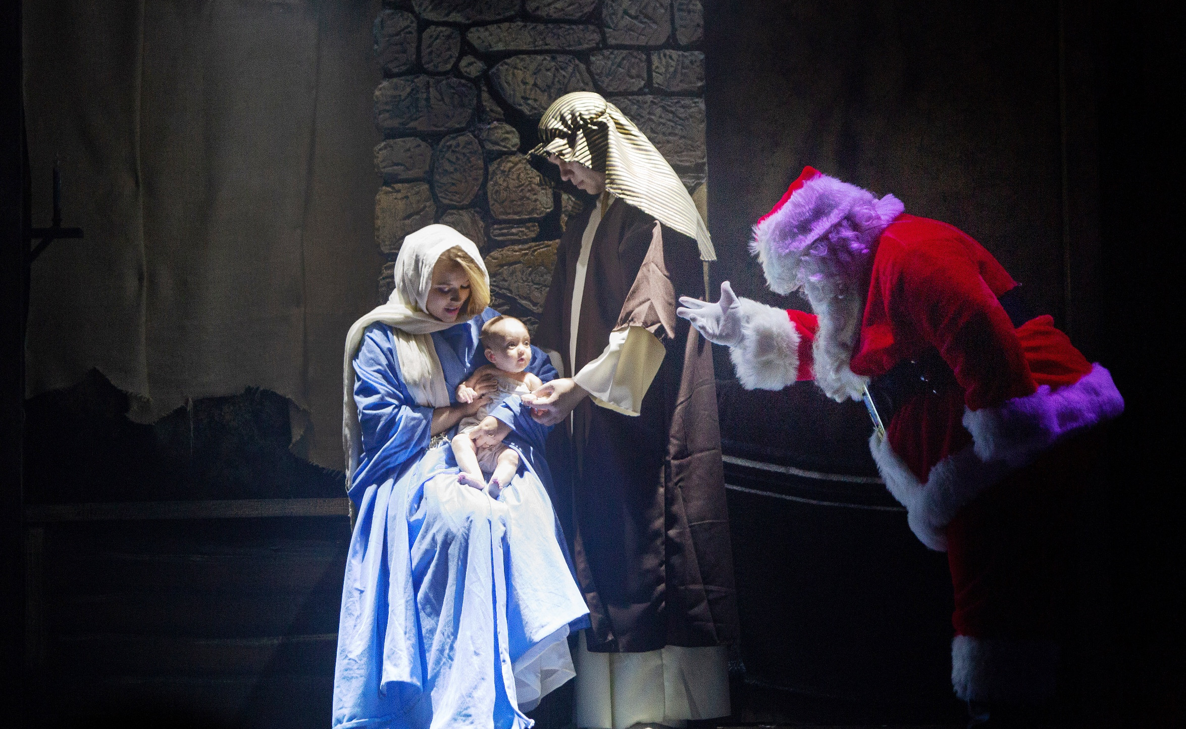 Santa explains the symbols and shares the meaning of Christmas