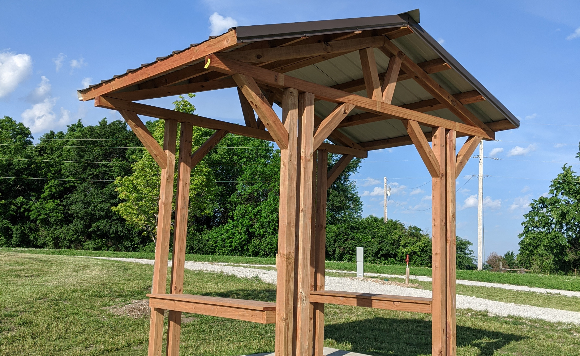 Covered picnic area for Buddy Sites #1 and #2.