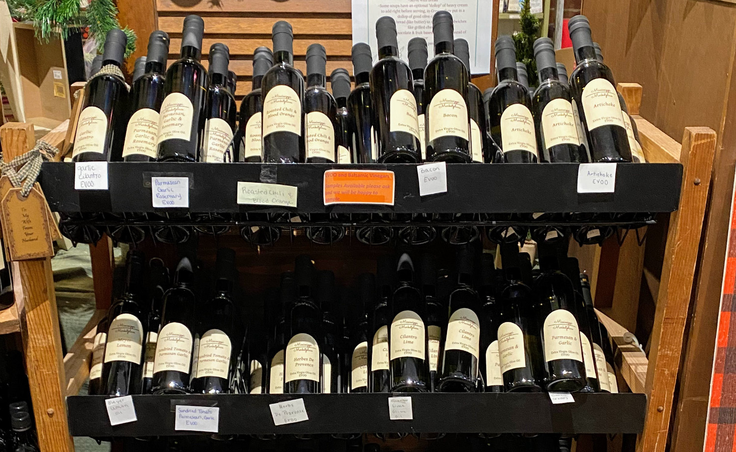 Several Flavors of Oliv e Oils & Balsamics