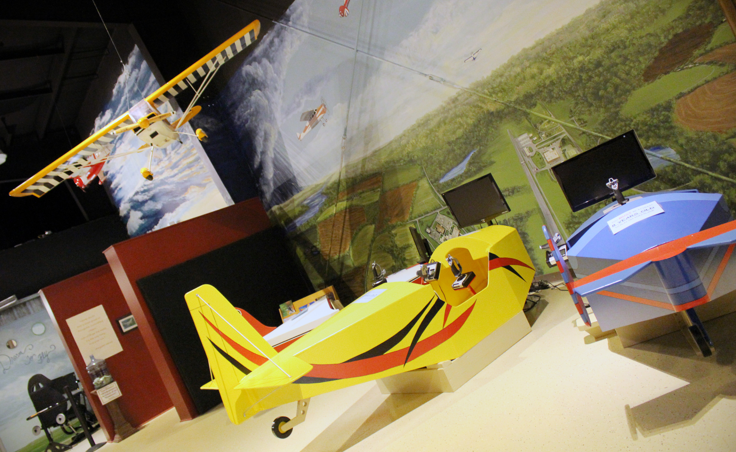 Young Aviators Sections has many interactive exhibits!