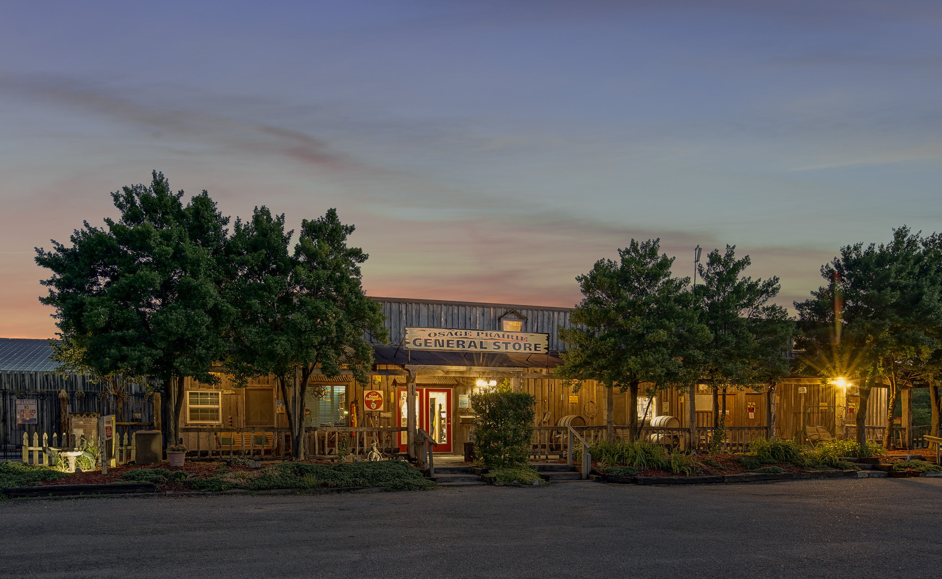 General Store at night