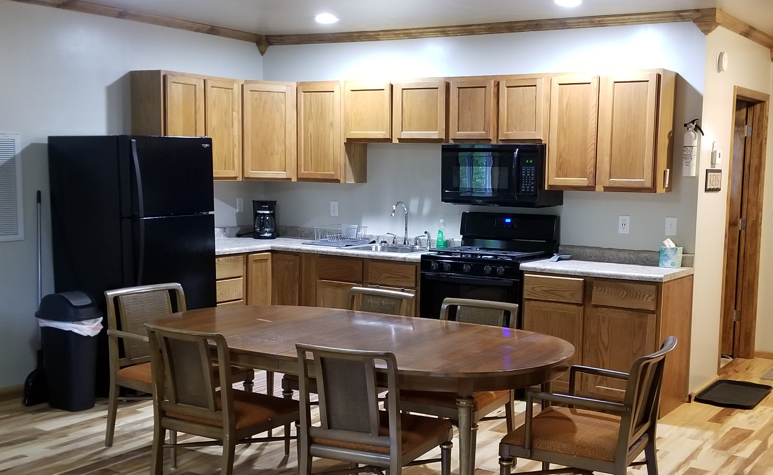 kitchen in 3 bedroom cabin