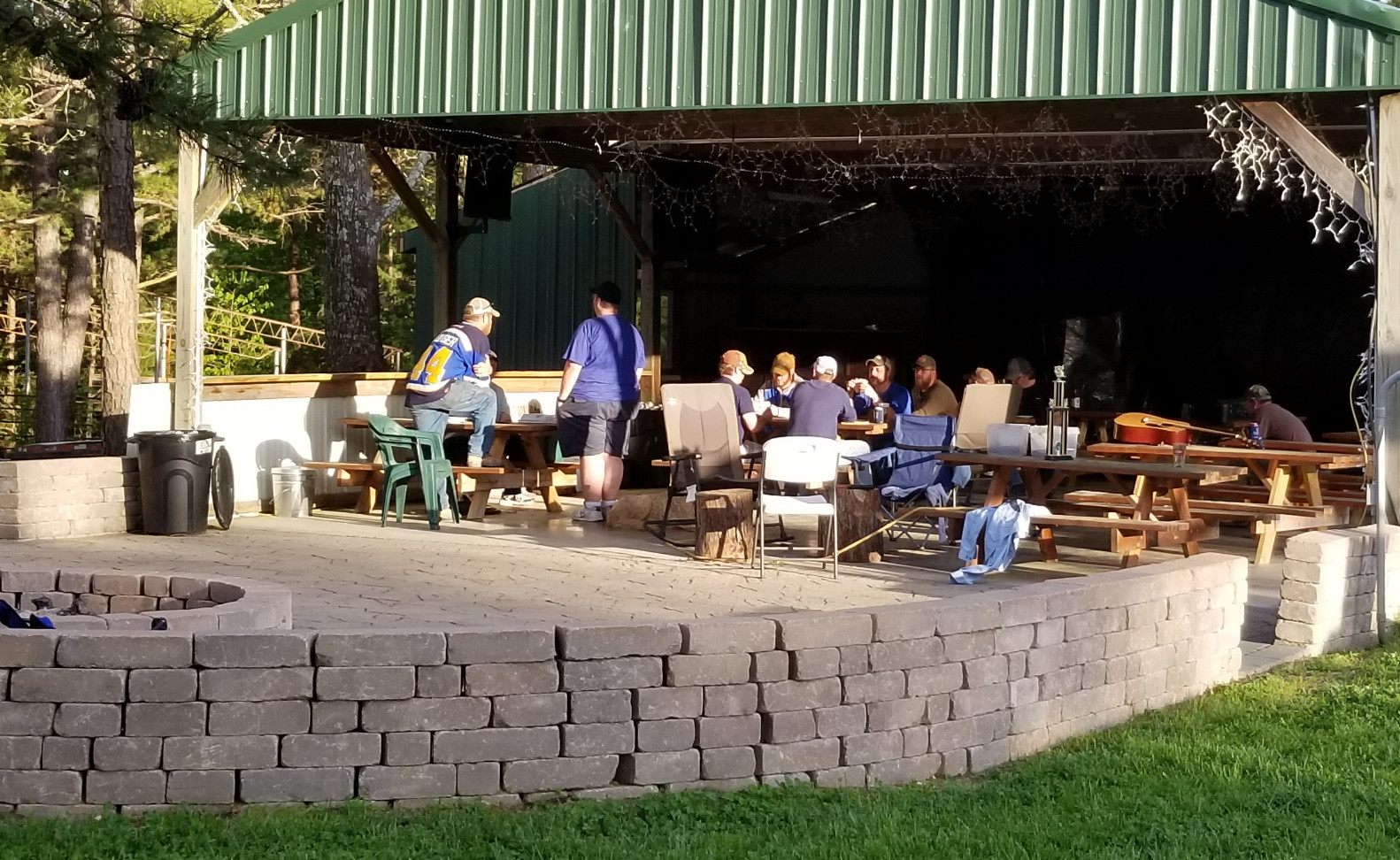 pavilion and fire pit