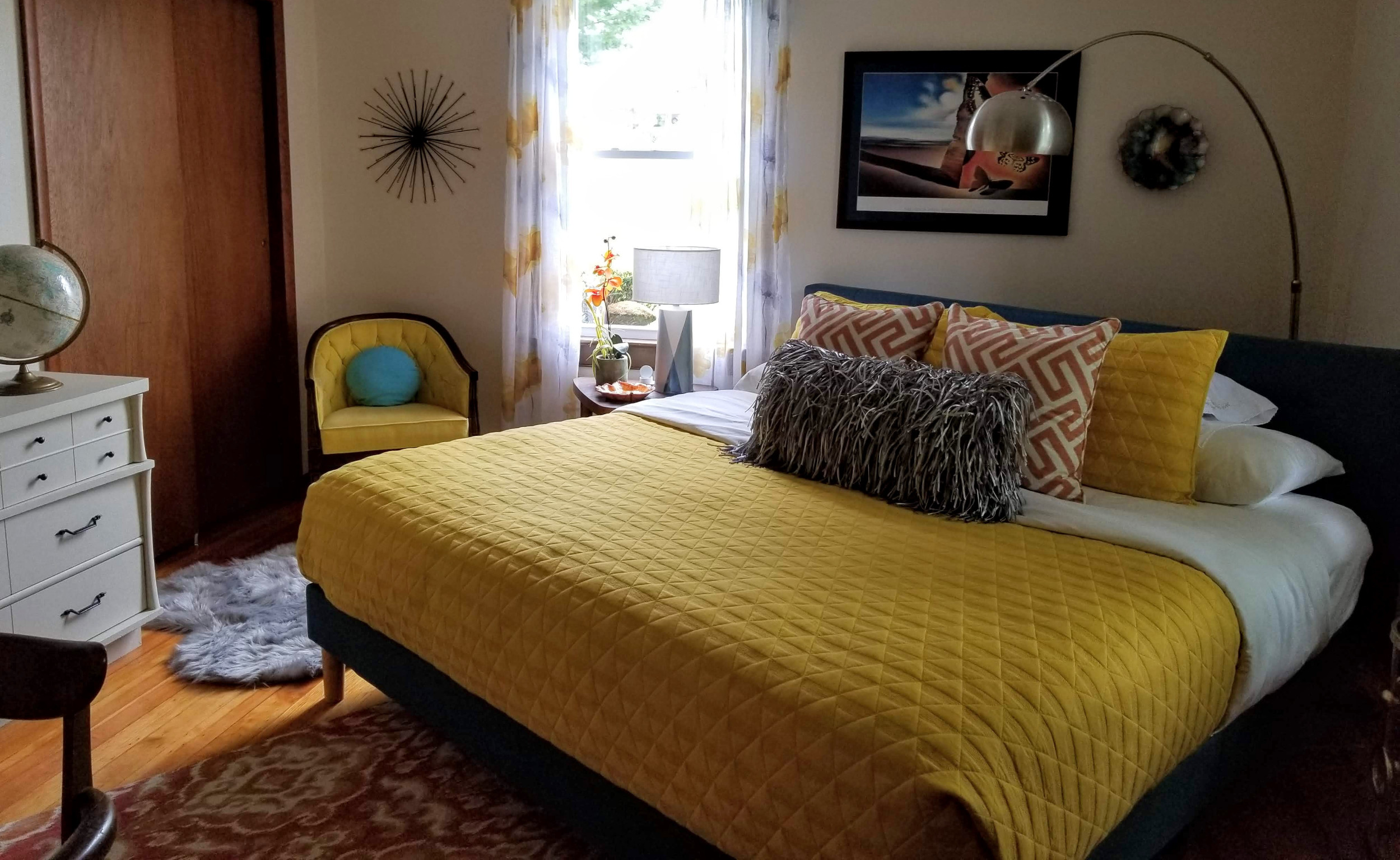 Yellow bedroom