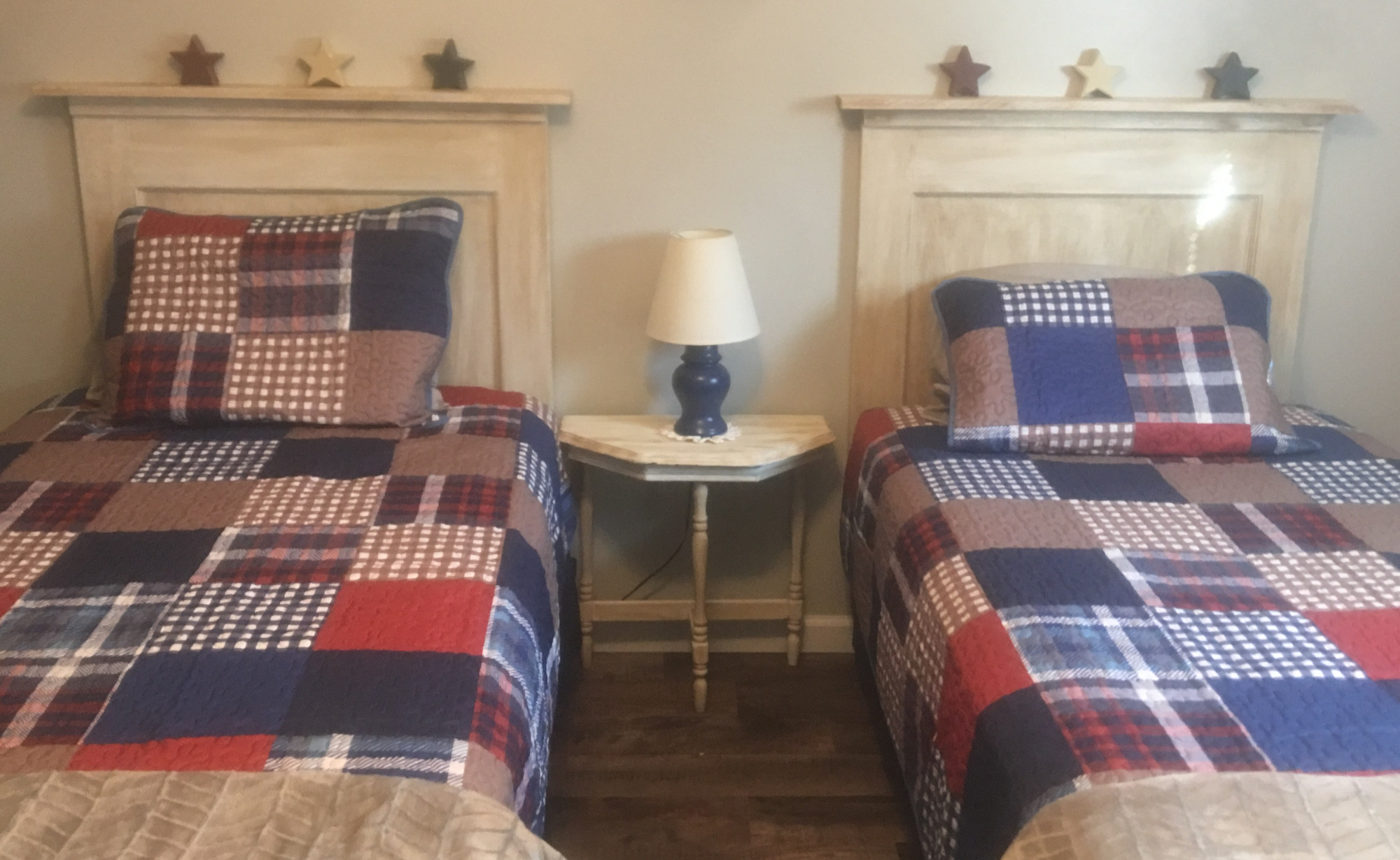 2nd bedroom has 2 twin beds