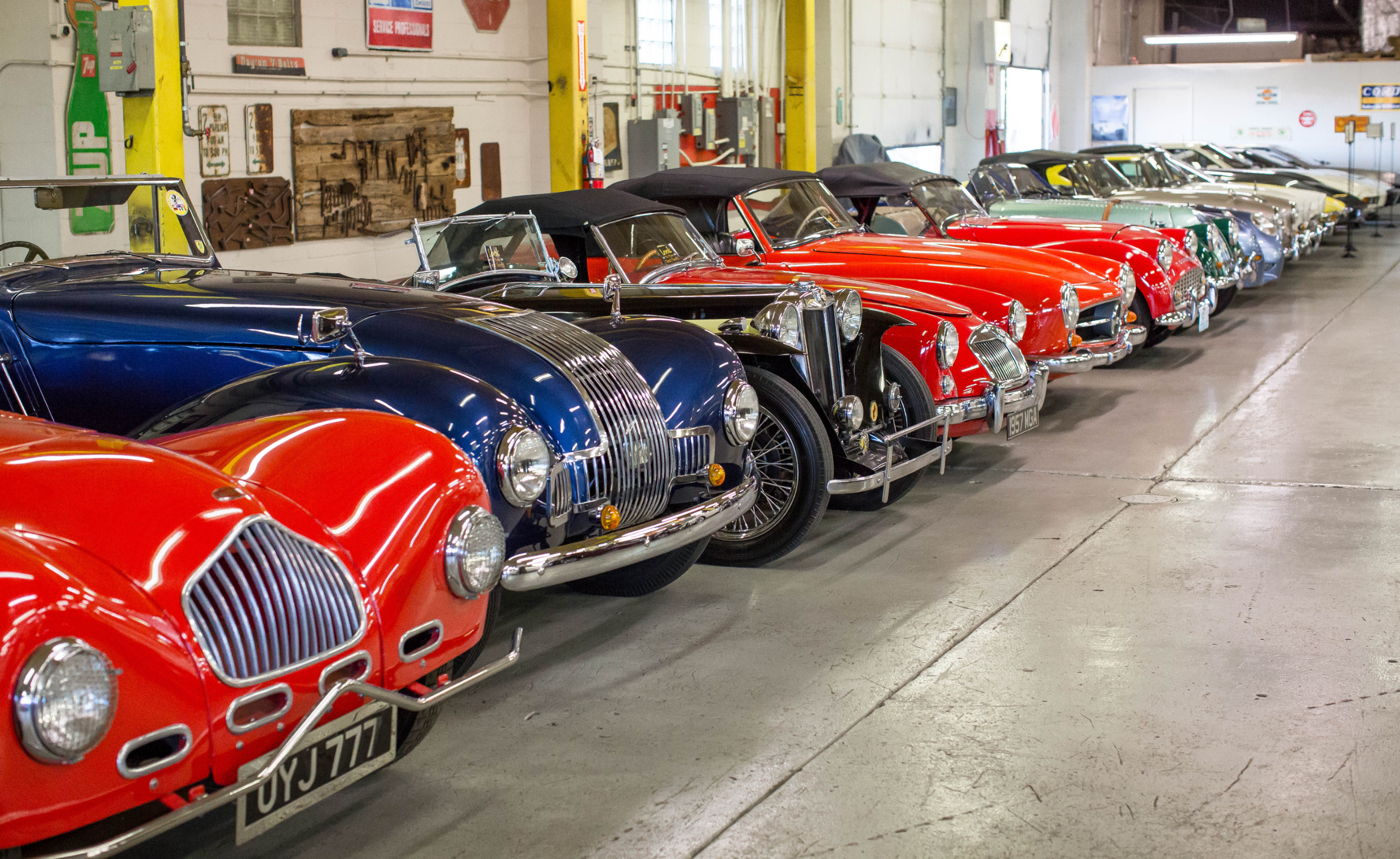 Row of Sports Cars