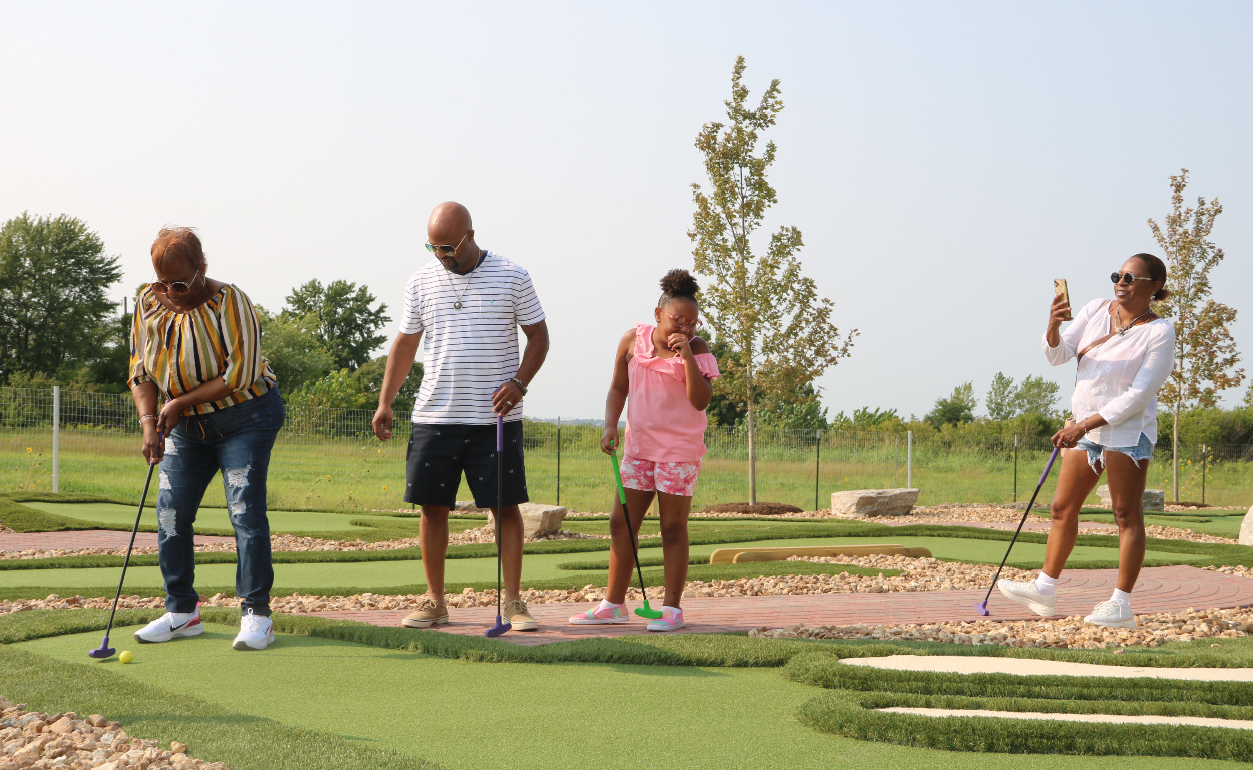 Enjoy a round of mini-golf with friends and family!