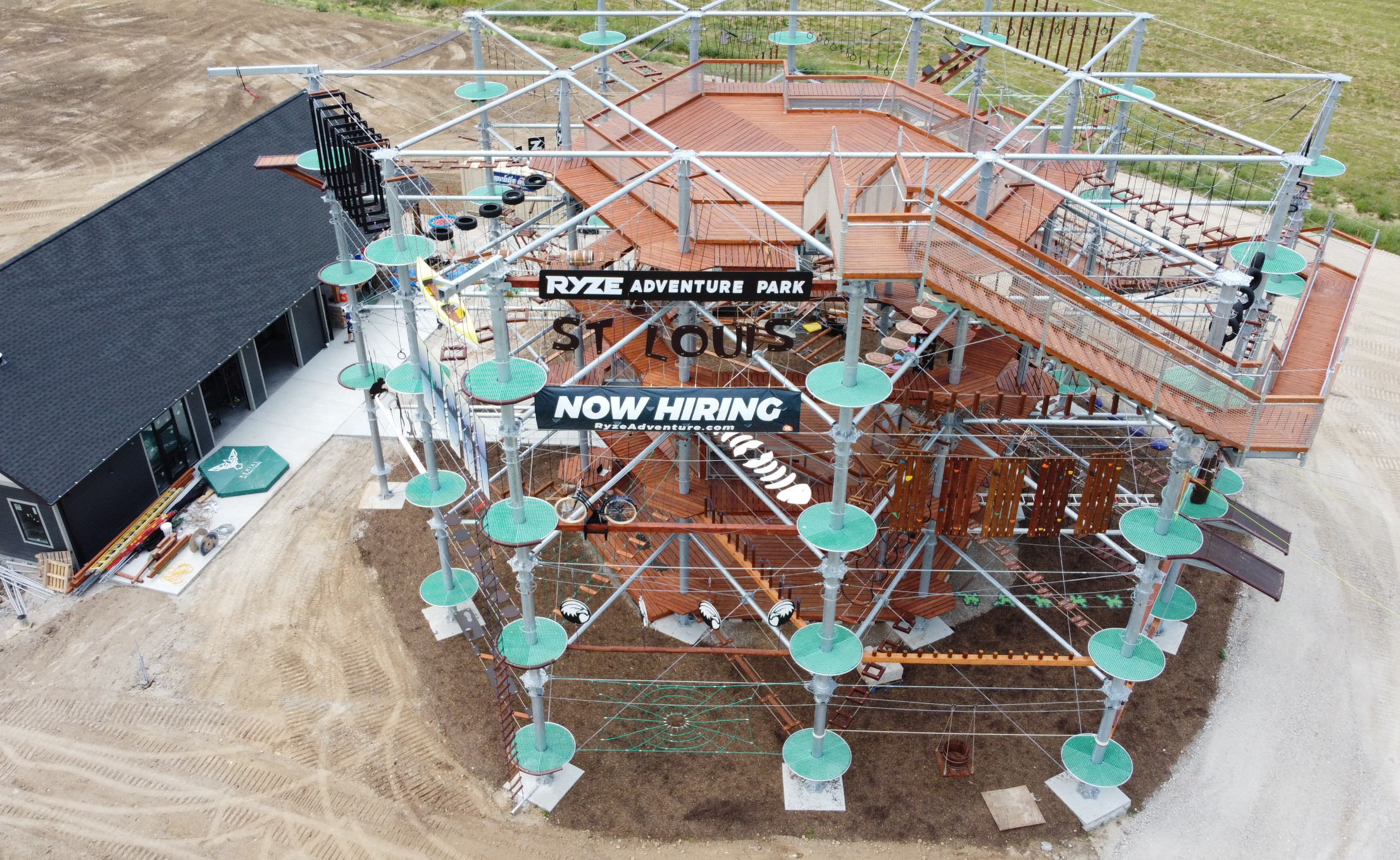 See the views from the top observation deck, no harness needed.