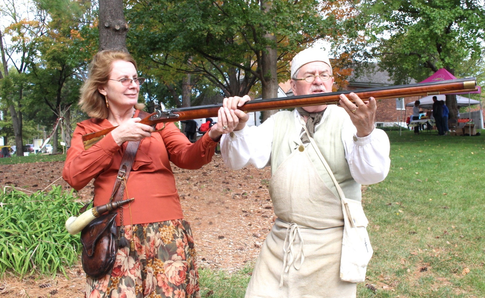 Learn to shoot a musket
