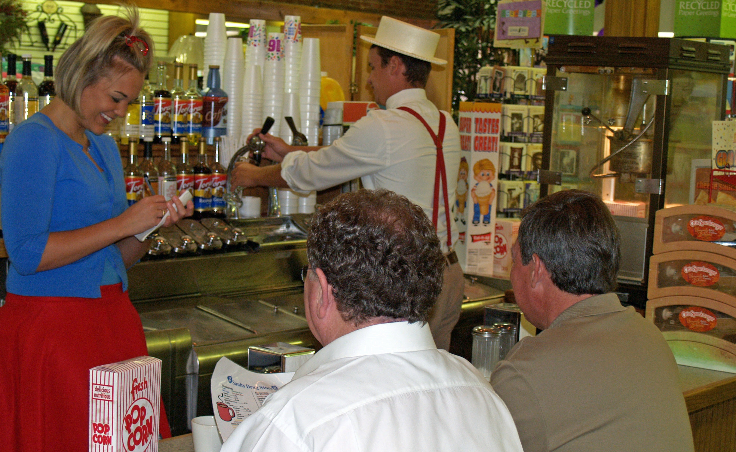 Soda Fountain at Sault's