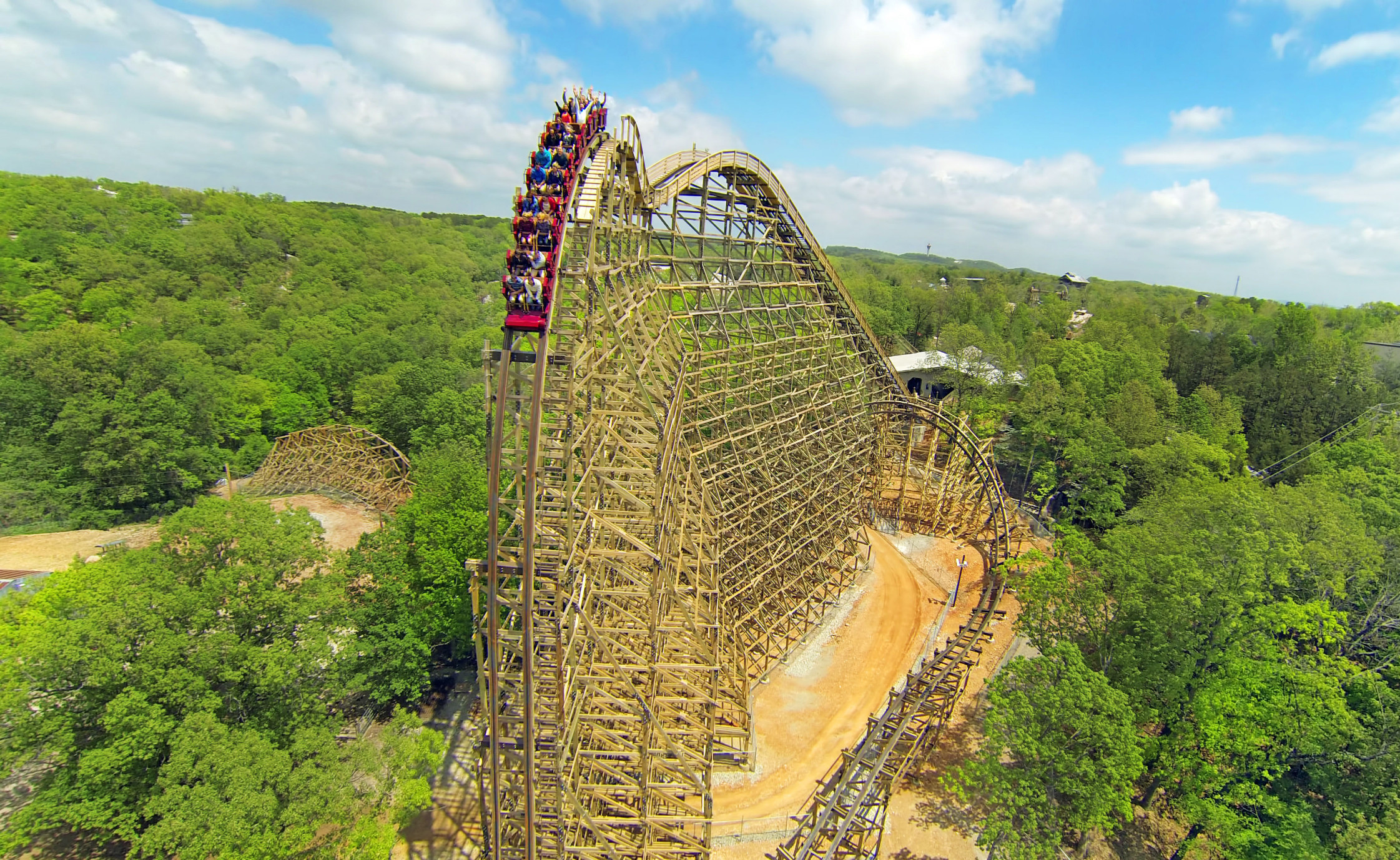 Outlaw Run, the World's Most-Daring Wood Coaster