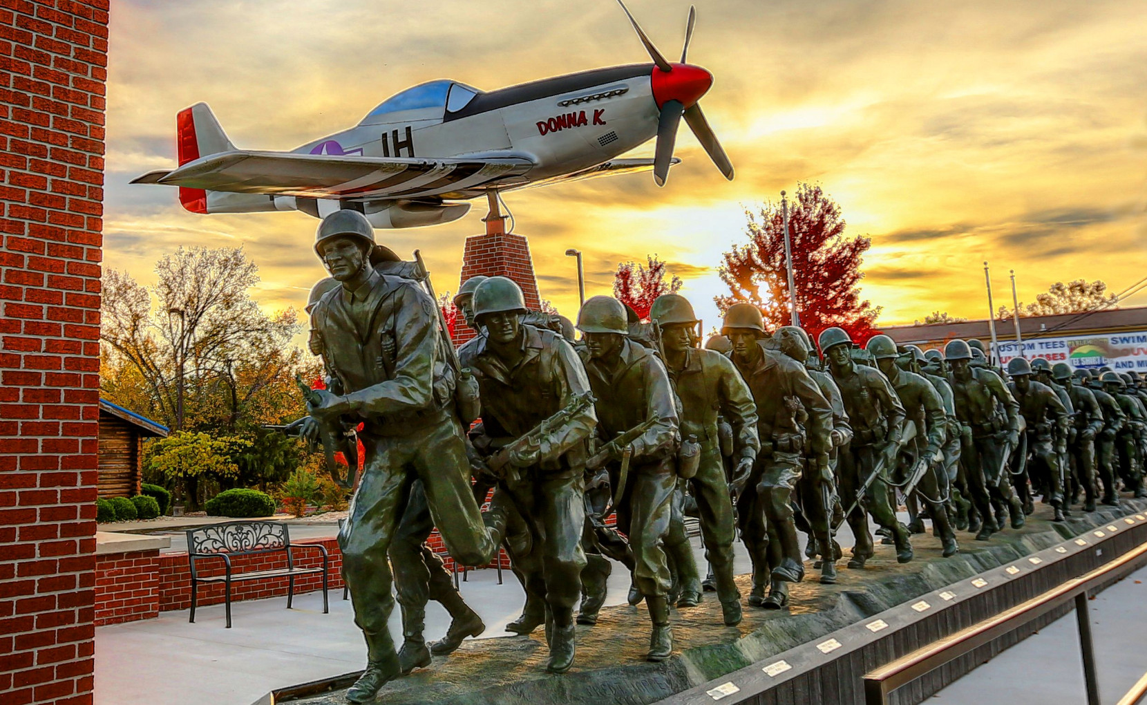 Storming the Beach - World's Largest Veterans Memorial Bronze Statue