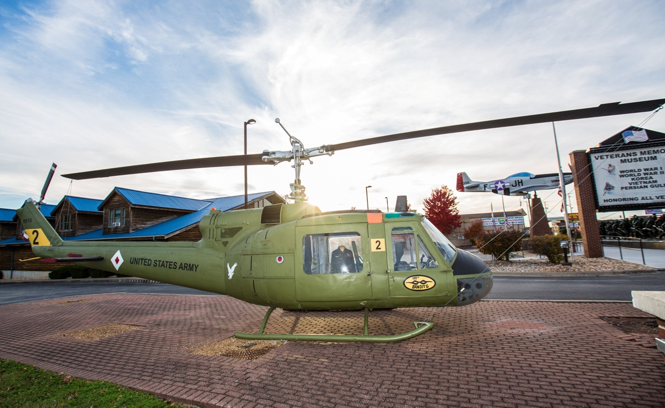 Actual restored Huey from Vietnam War