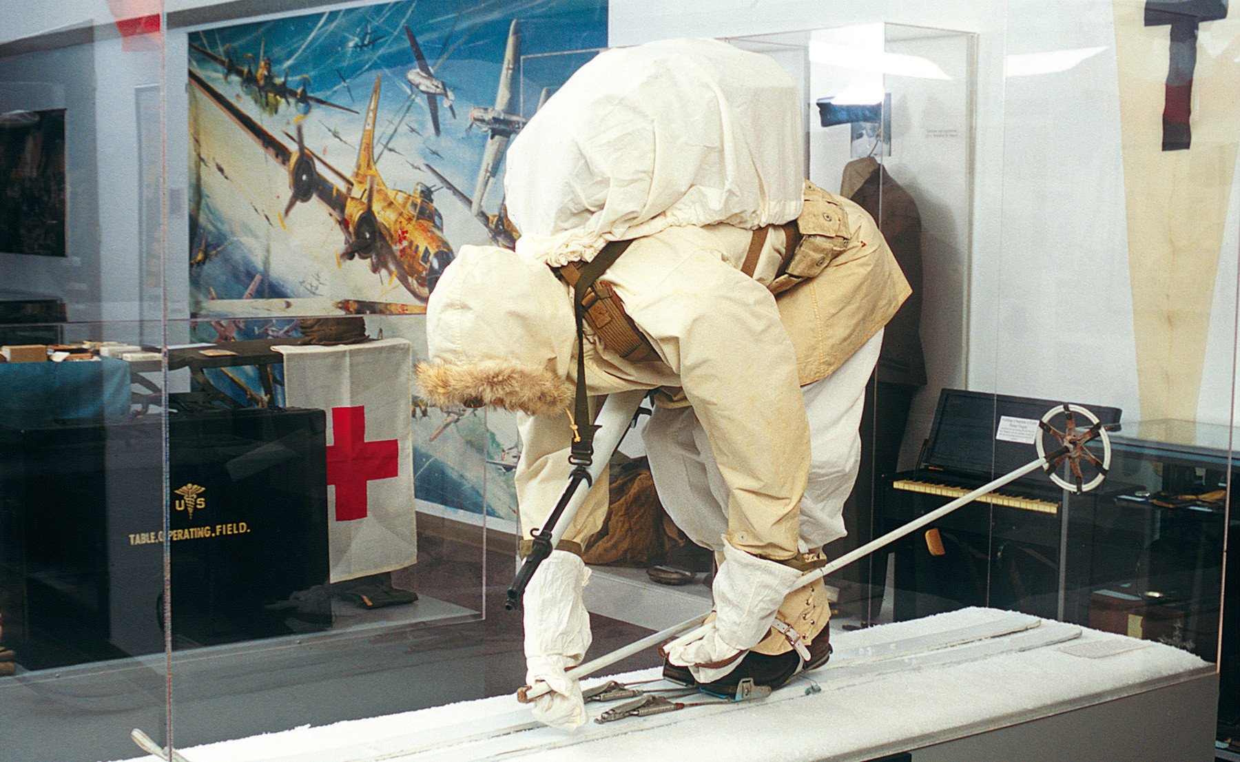 WWII era alpine skier uniform