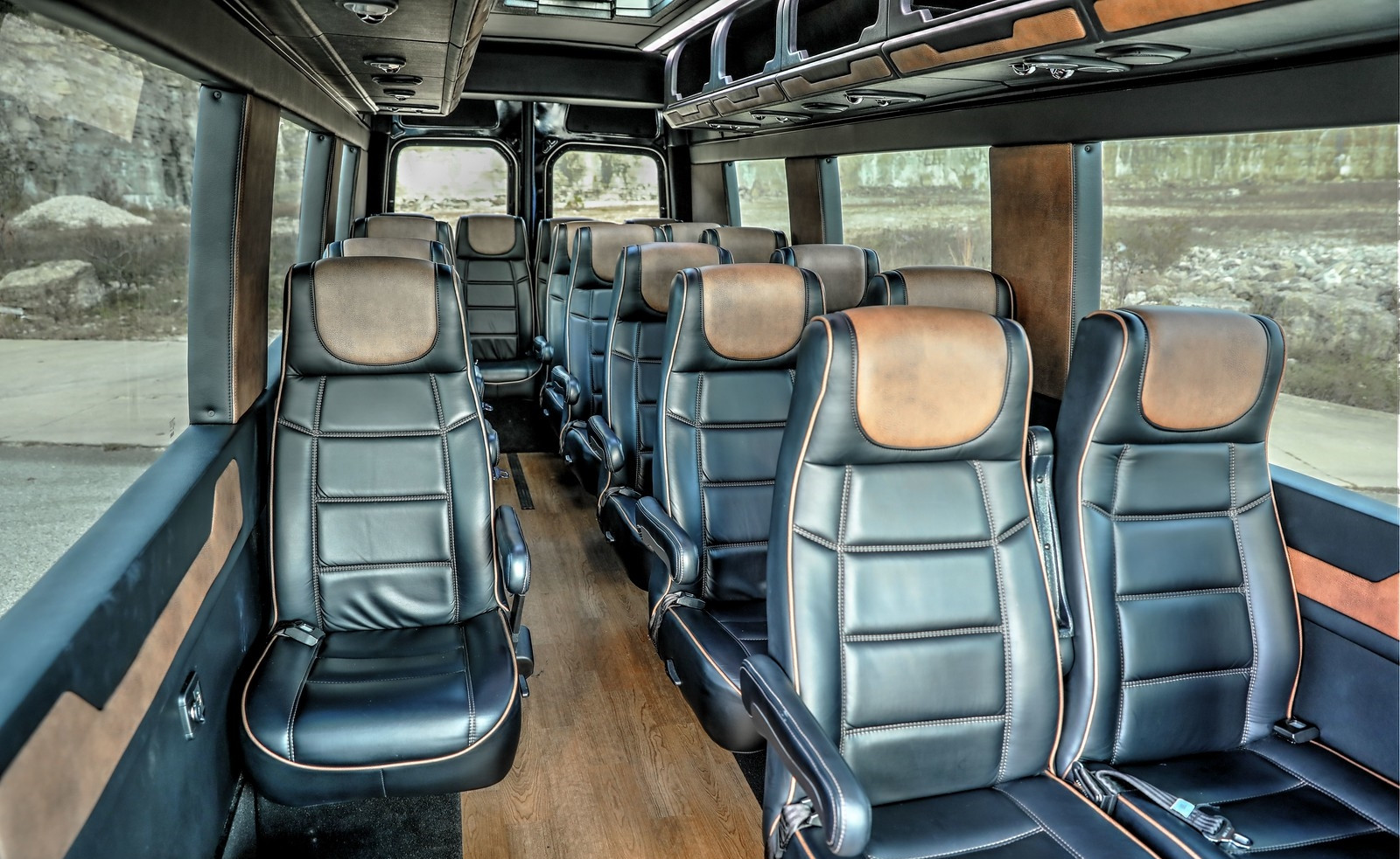 Interior of Mercedes Sprinter