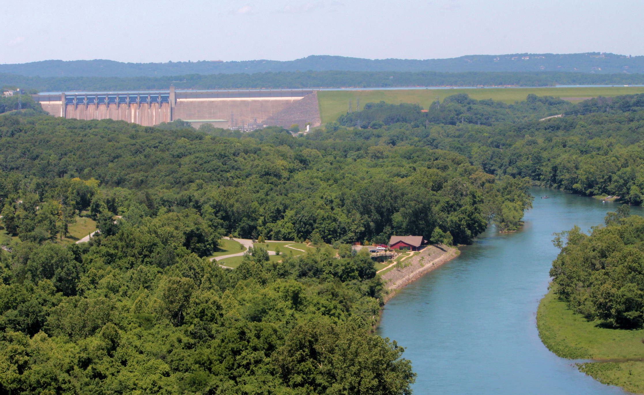 Table Rock Dam and White River from Scenic Overlook on 265