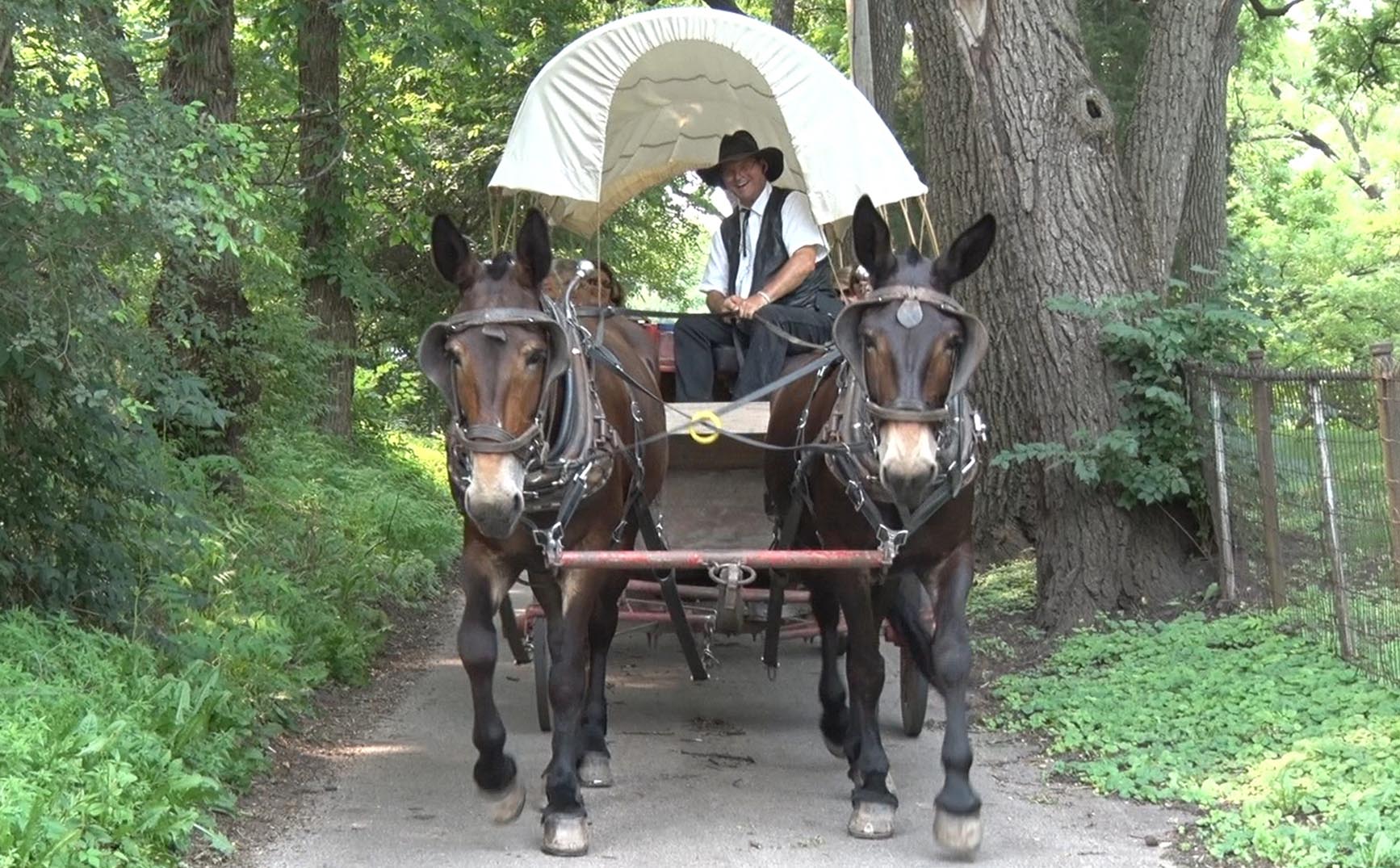 Ride on the Oregon Trail out of Independence, Missouri!
