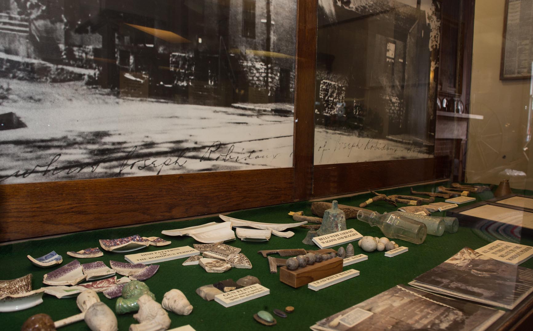 Exhibits inside the Robidoux Row Museum