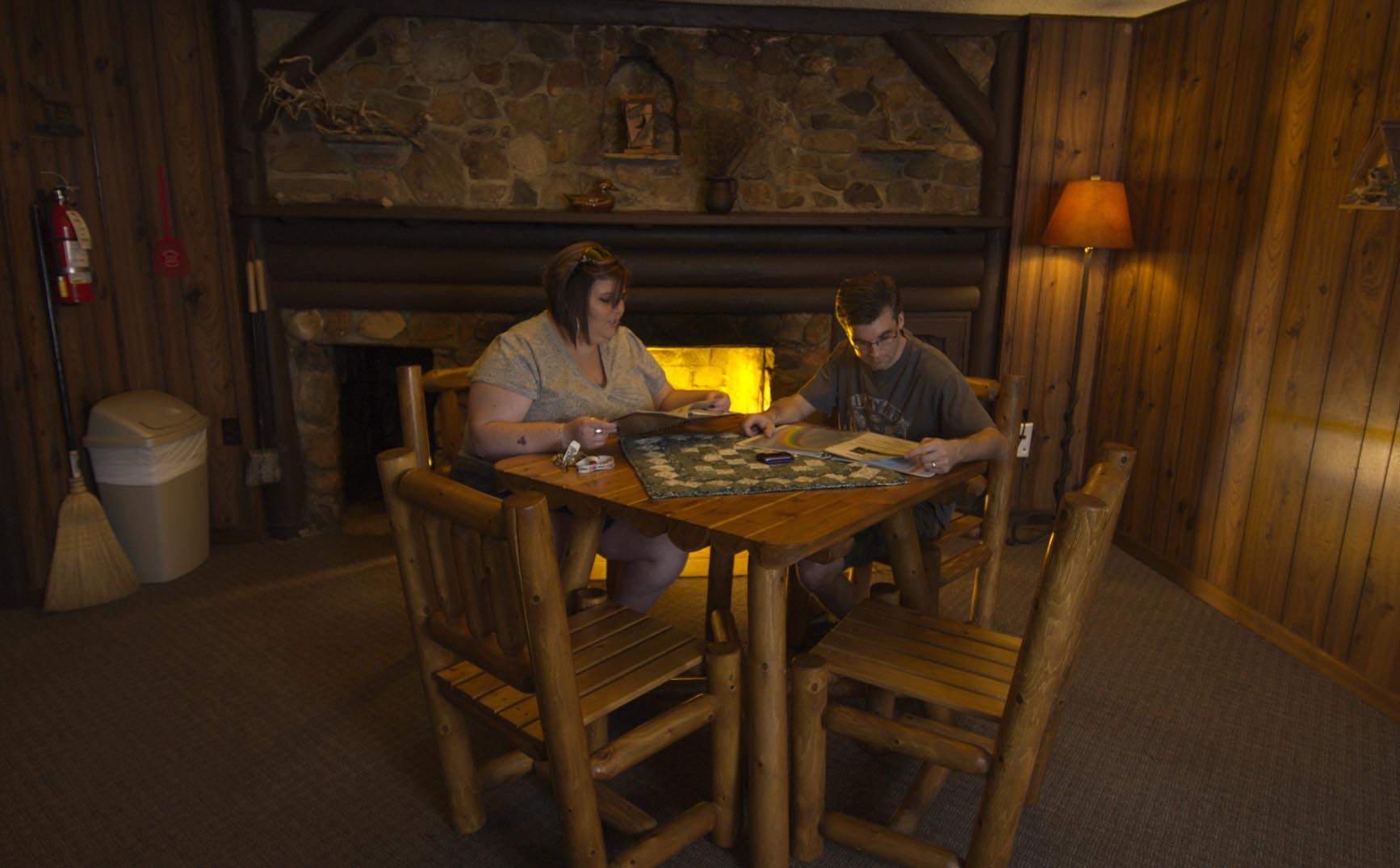 Sam A. Baker State Park Cabin interior