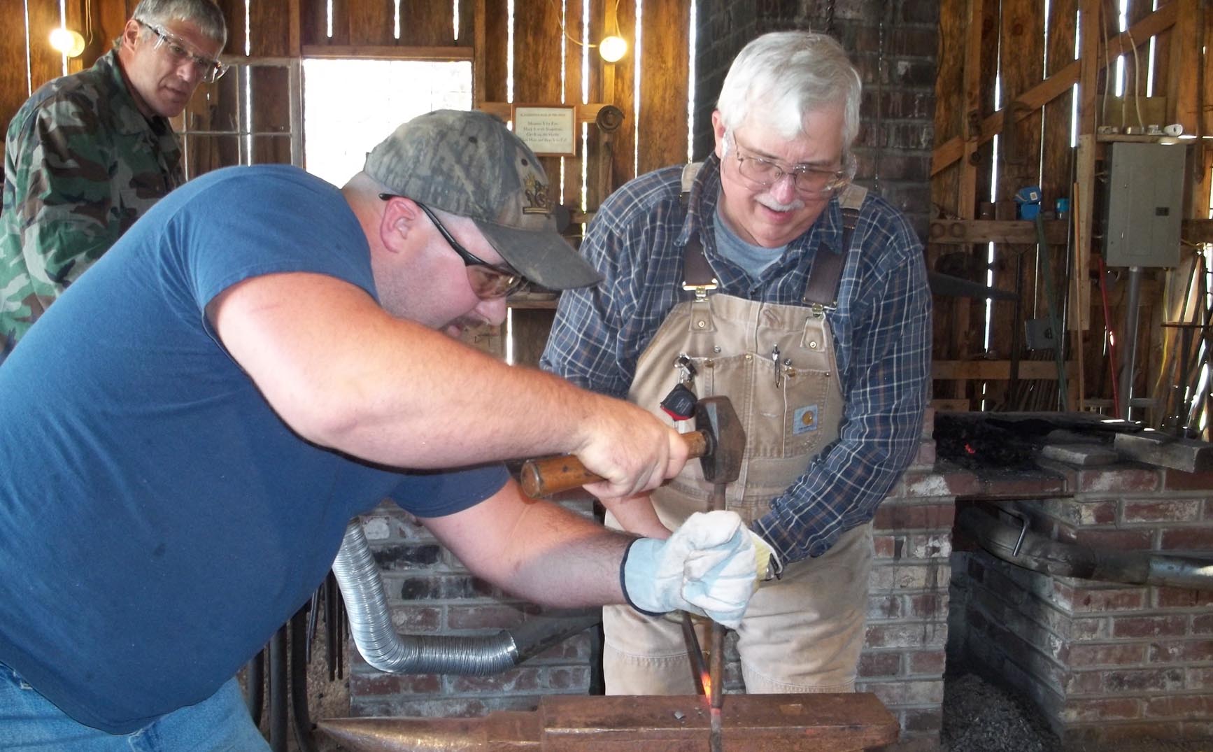 Beginning Blacksmith Class at the Tom Kennon Blacksmith Shop