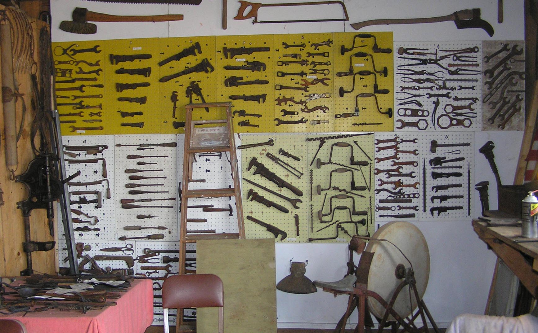 Tool Display at the Tom Kennon Blacksmith Shop