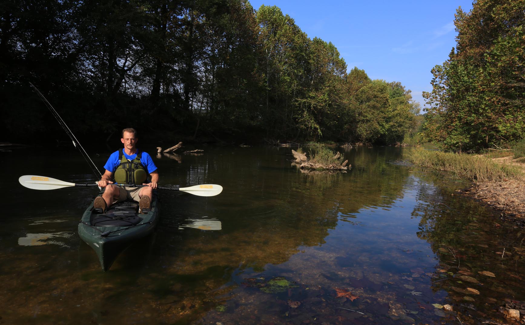 Kayak along the Roubidou River Walking Trail