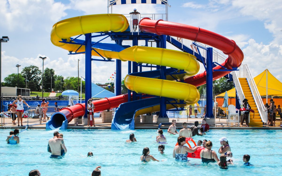 2-story water slide