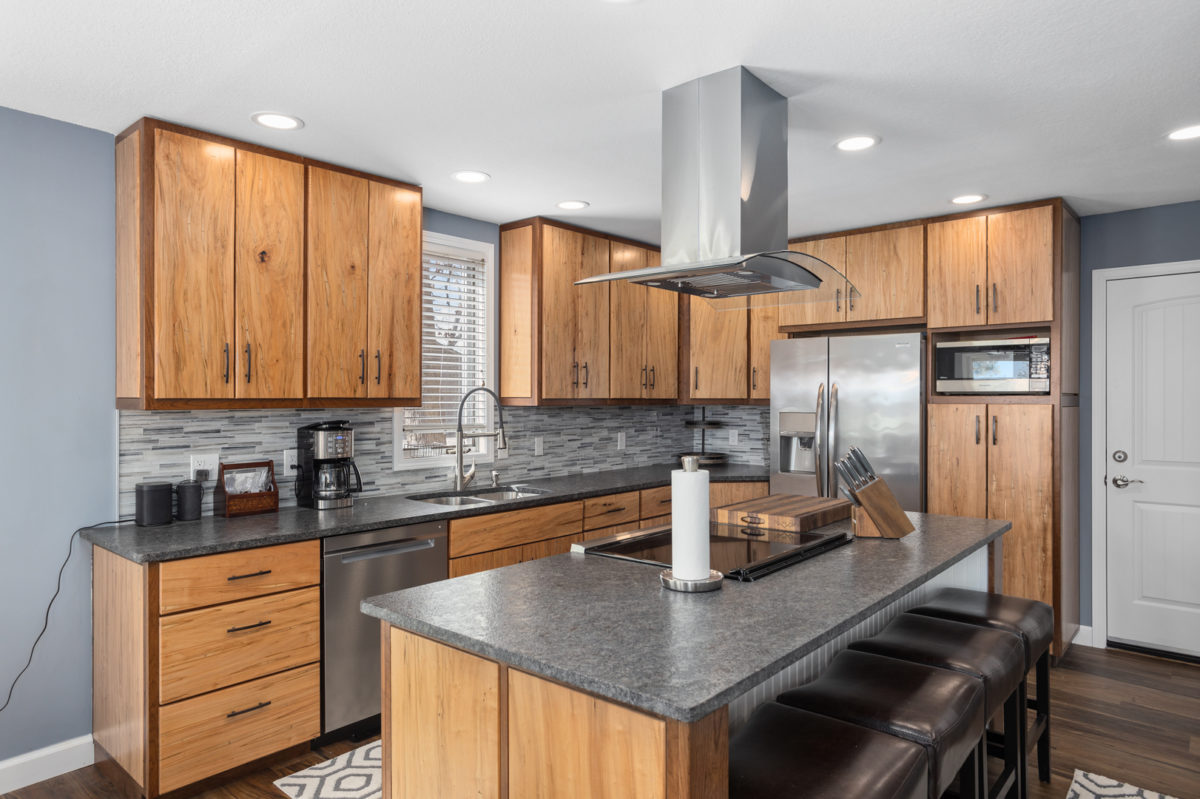 The kitchen of a large vacation home.