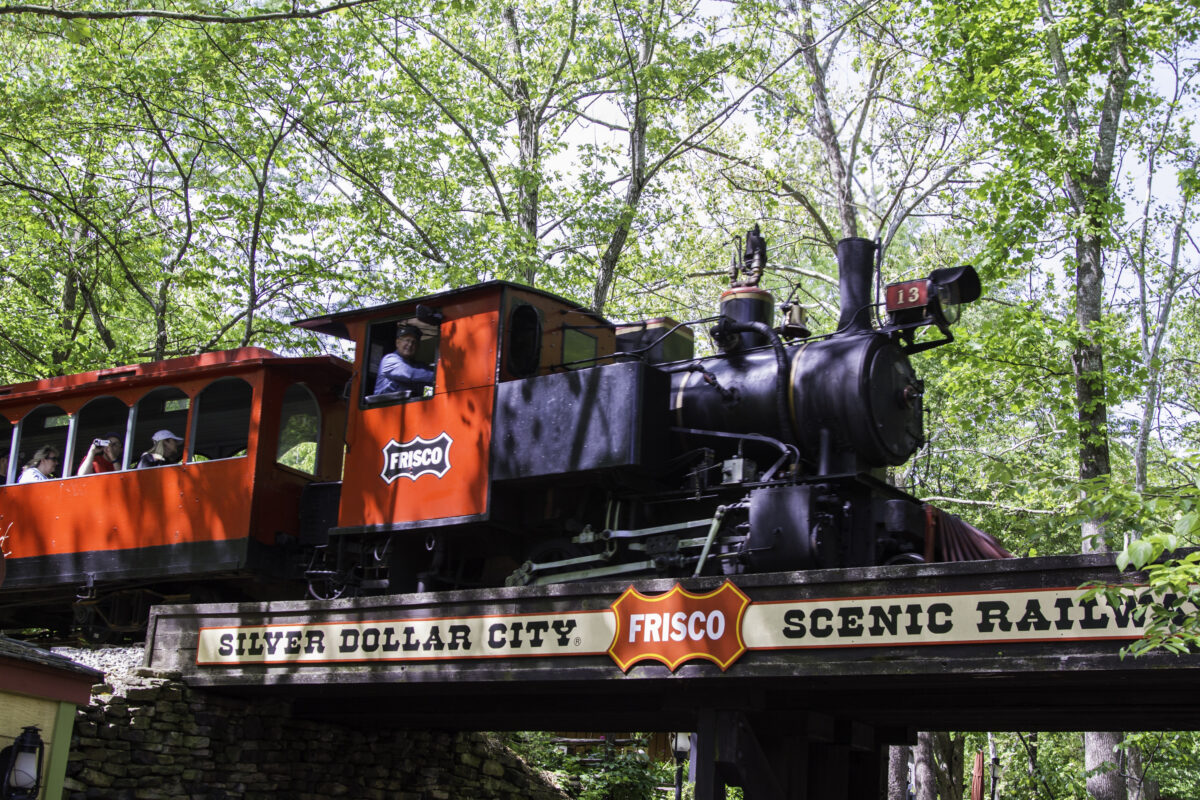 The Frisco Silver Dollar Steam Train at Silver Dollar City