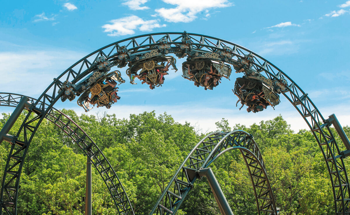 Time Traveler Roller Coaster at Silver Dollar City