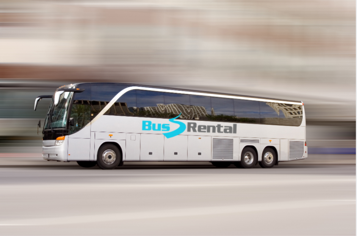 A bus on the road.