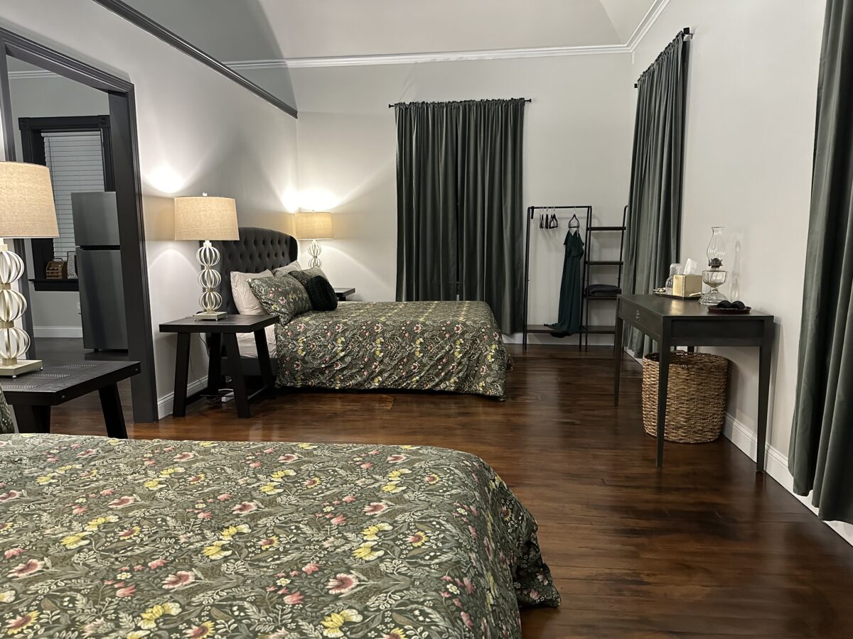 McKittrick Loft Suite sleeps 4, along the Katy Trail