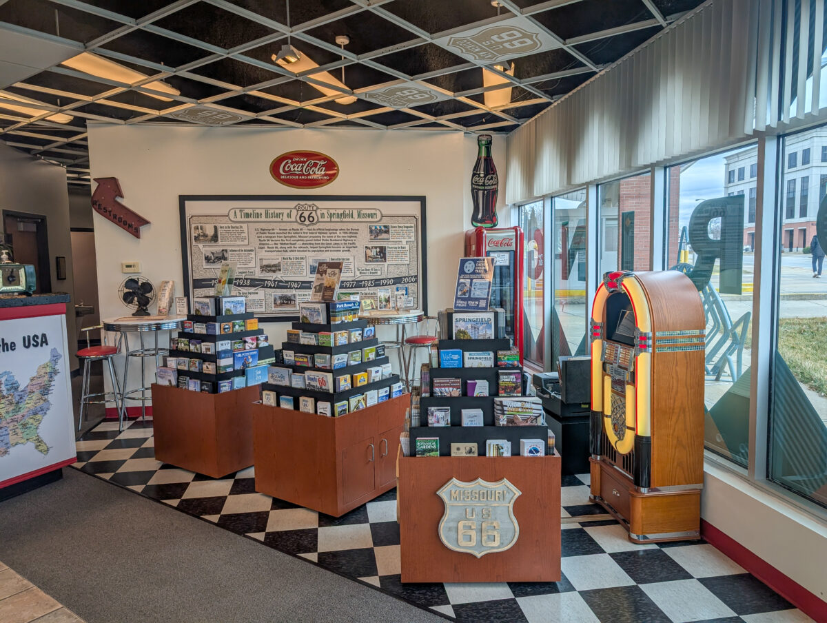 Inside of Rt 66 Visitors Center.
