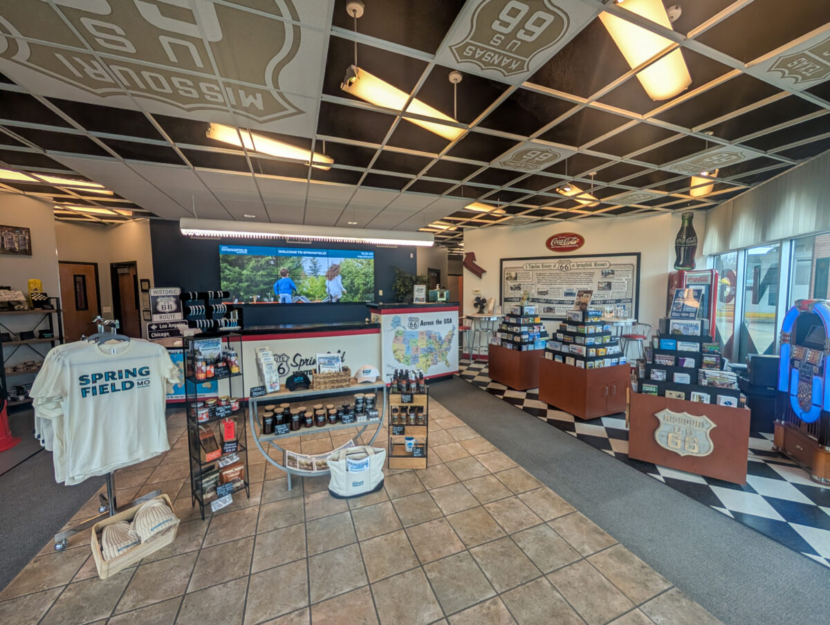 Inside of Rt 66 Visitor Center.
