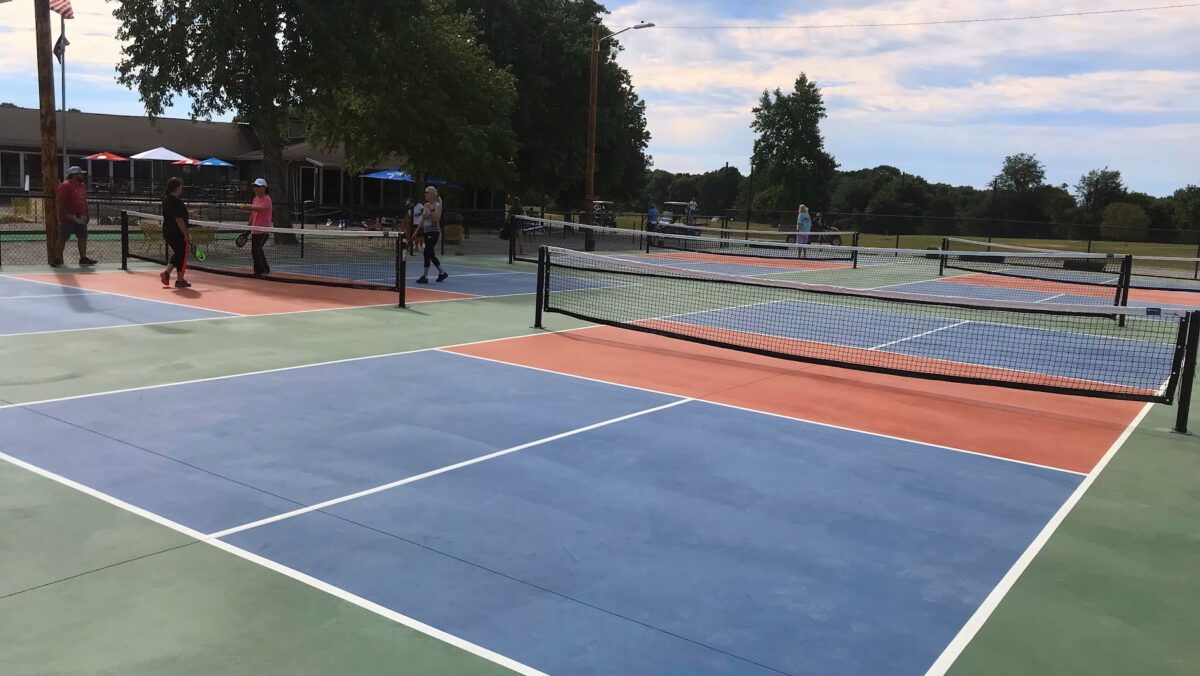 Two pickleball courts new 2024