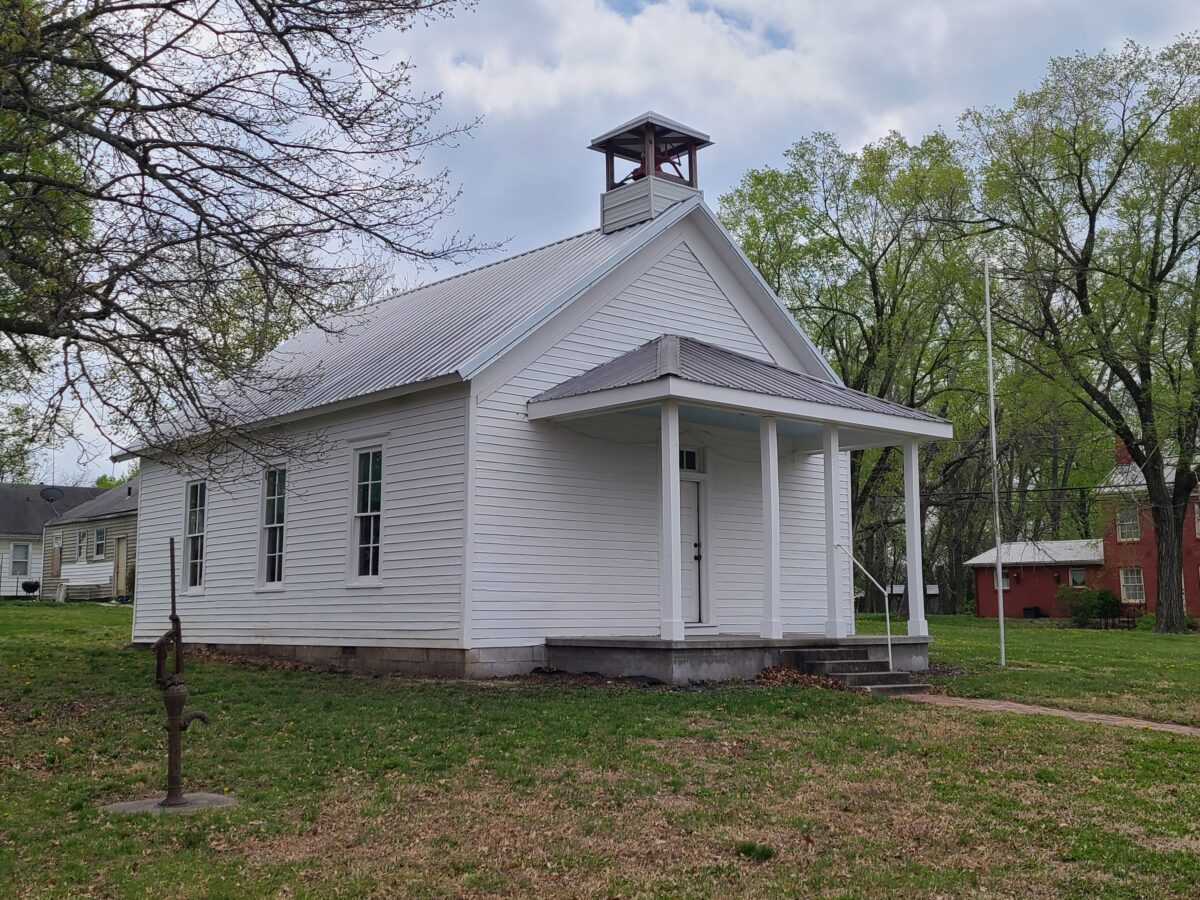 One-room schoolhouse.