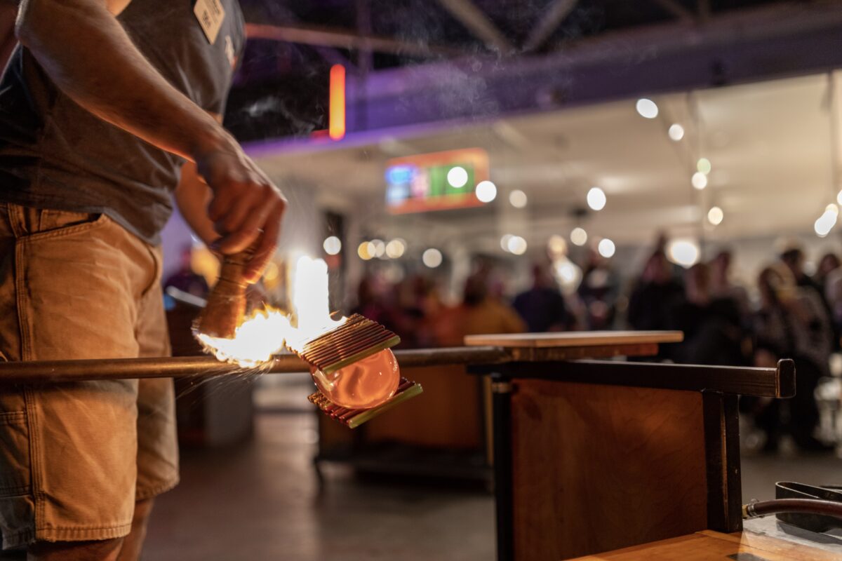 glassblowing demo