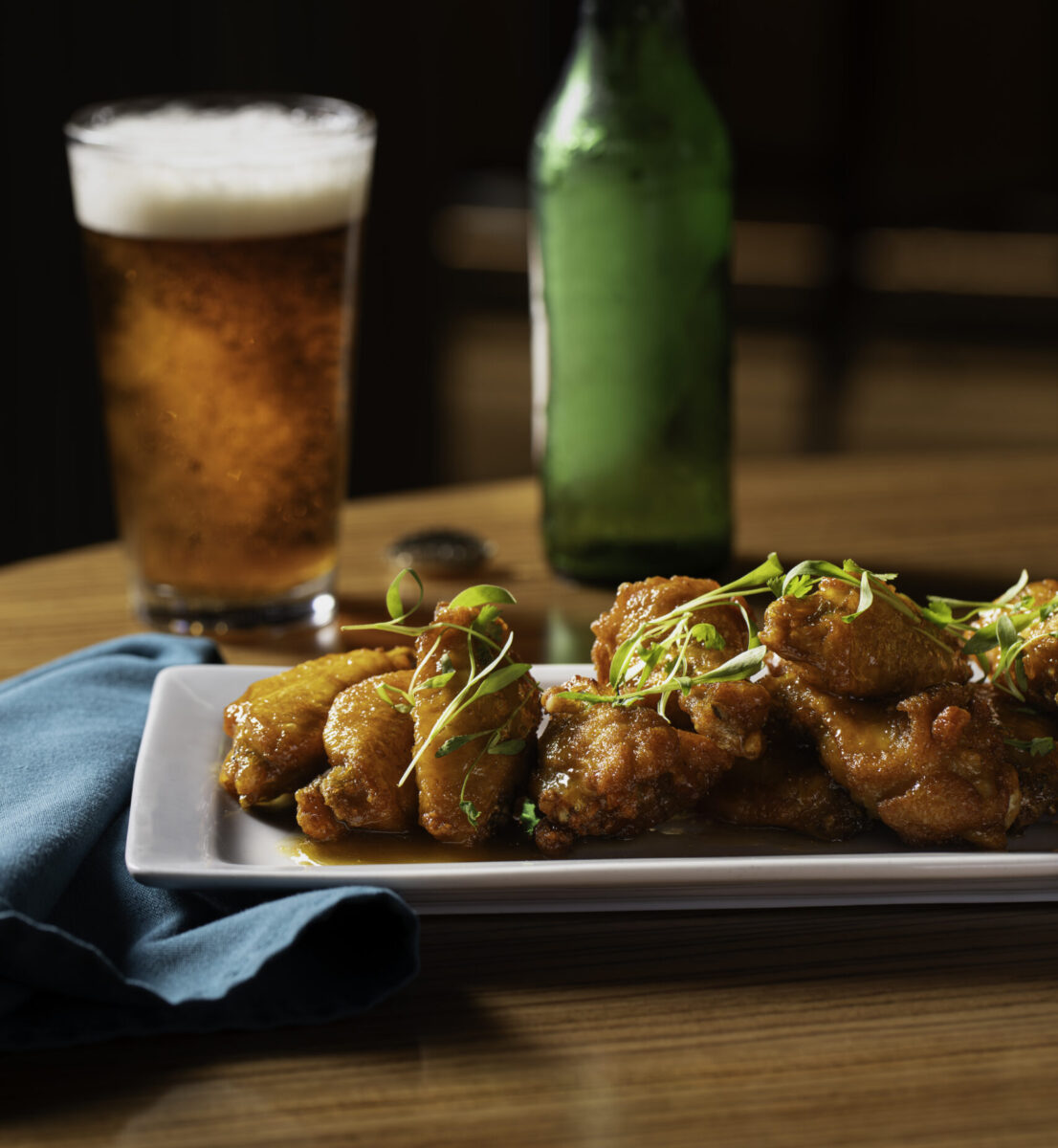 A savory appetizer on a platter.