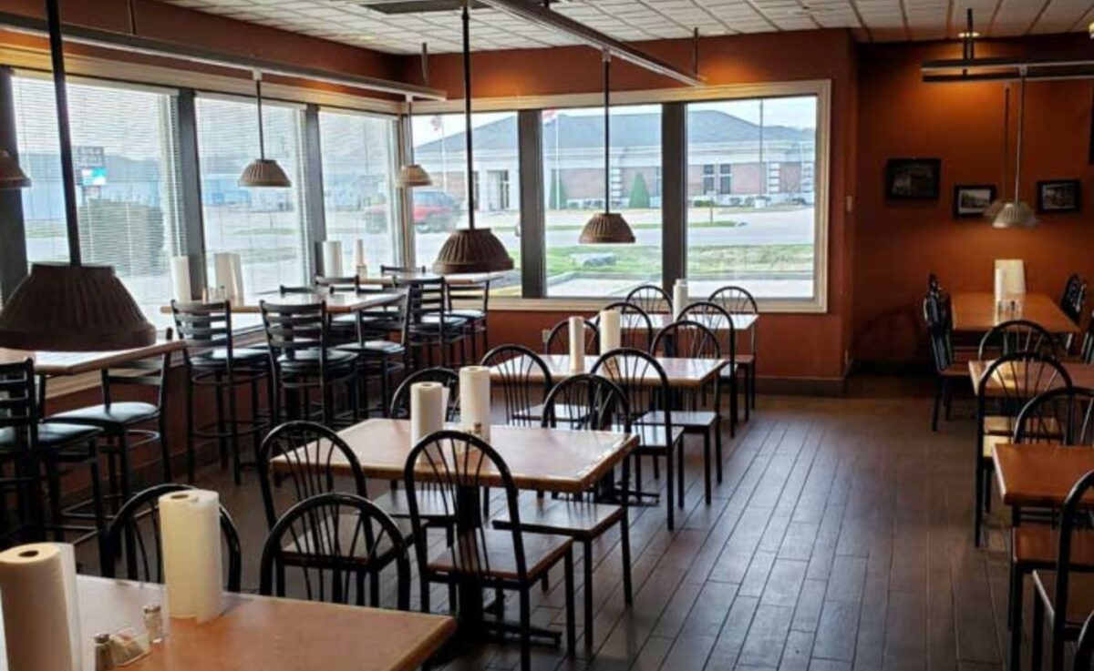The dining room at Dexter Bar-B-Que.