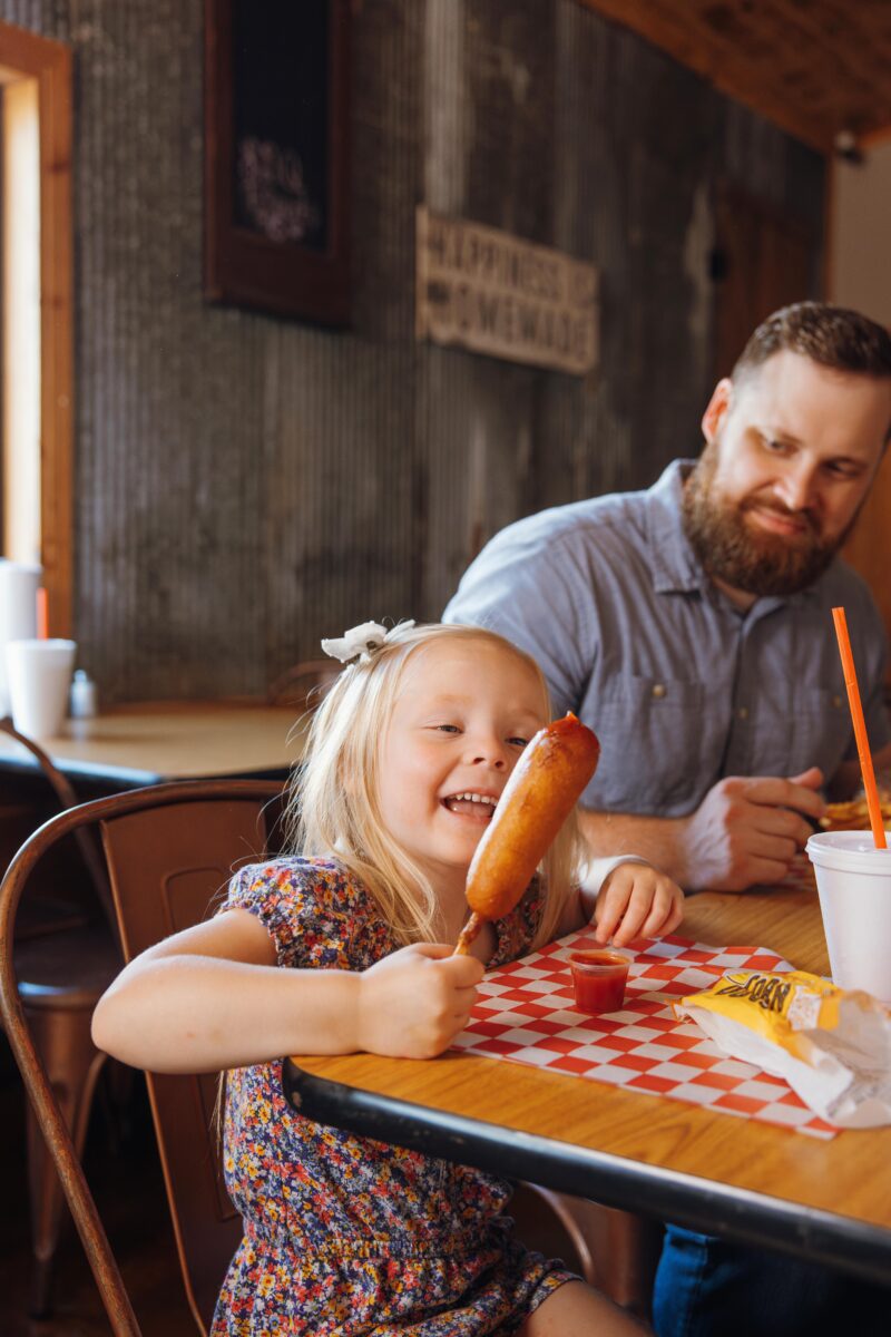 Diners enjoy a meal at Dexter Queen Barbecue.