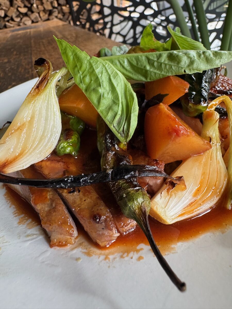 A plated dinner at Vicia.