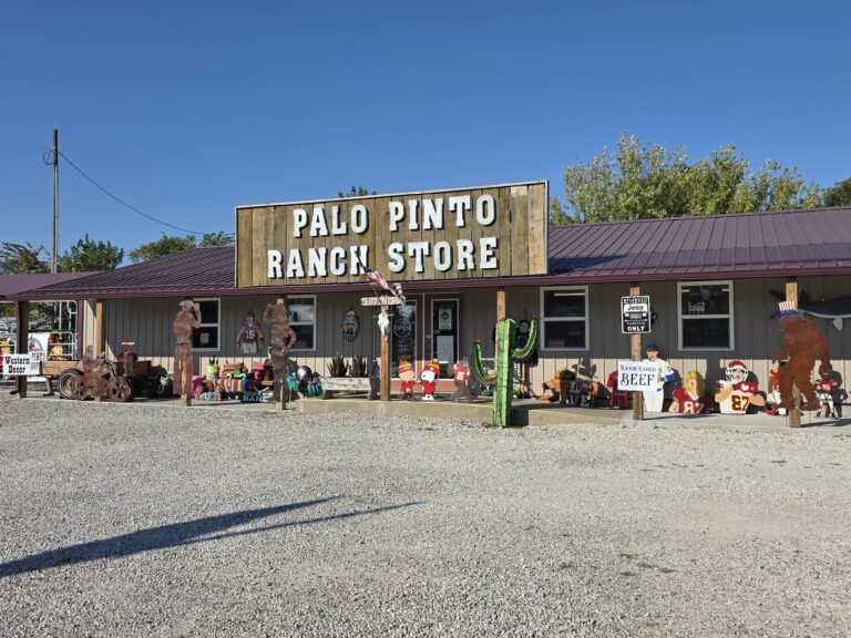 The exterior of a shop.