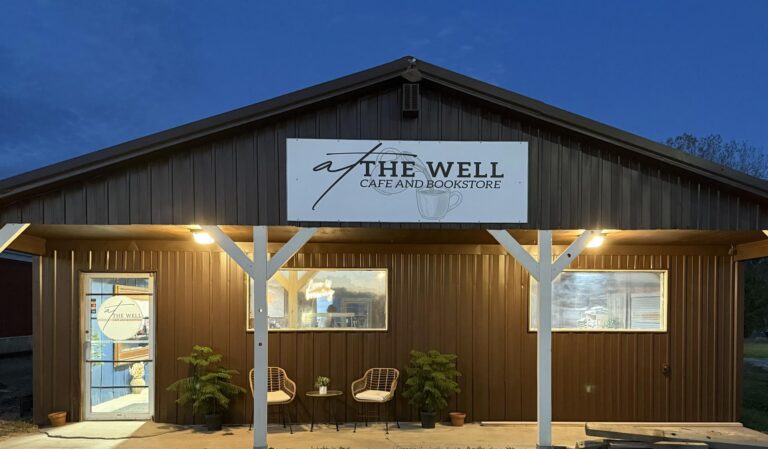 The exterior of a business.