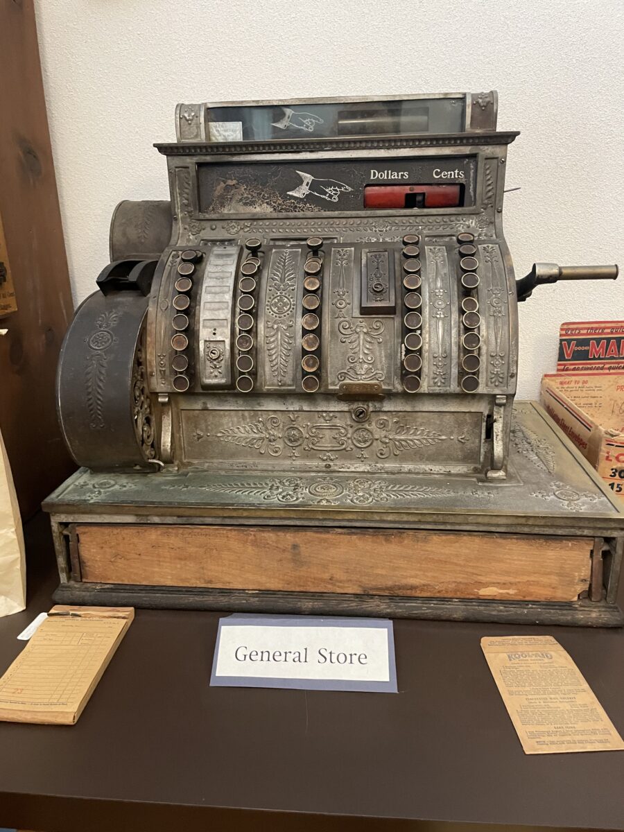 An antique general store display at the Gasconade County Historical Society Museum.
