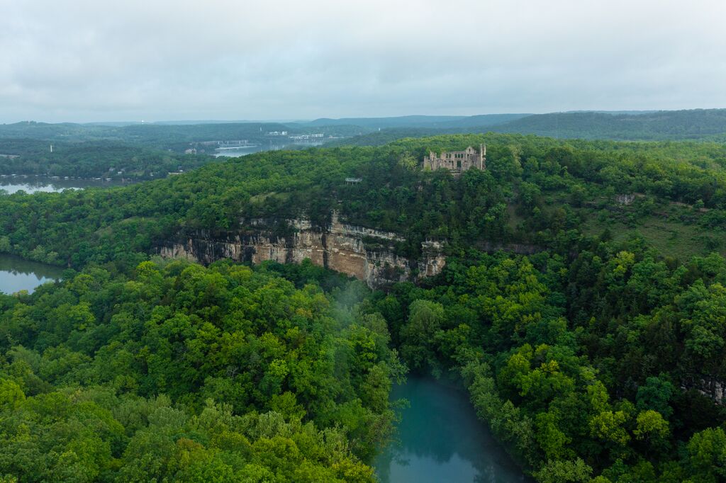 Aerial view of Ha Ha Tonka State Park