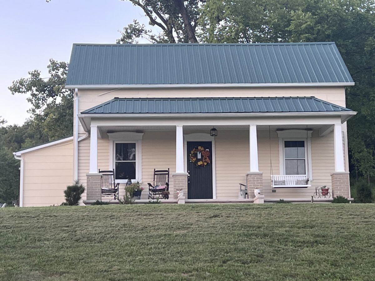 The exterior of a vacation rental house.